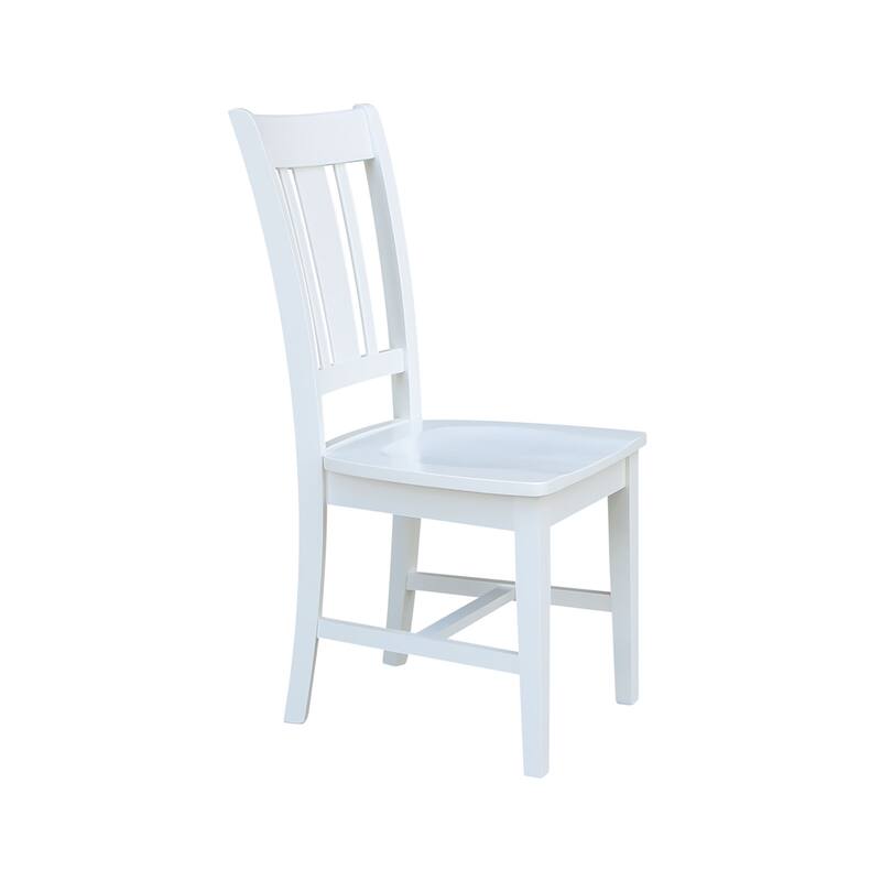 International Concepts Solid Wood San Remo Splatback Chairs - Set of 2