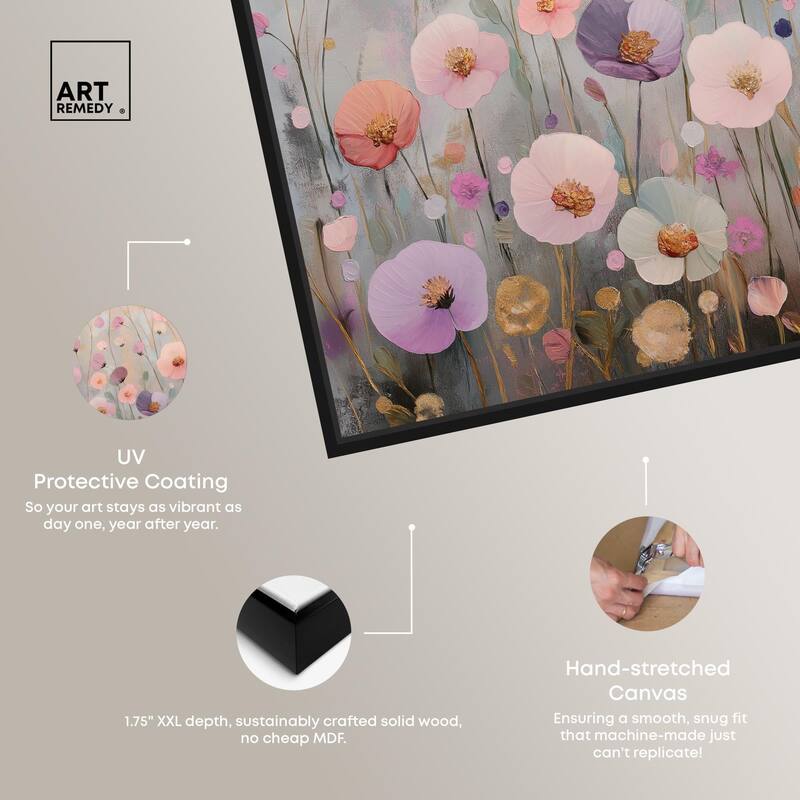 Tiny Blooms II Canvas by Art Remedy