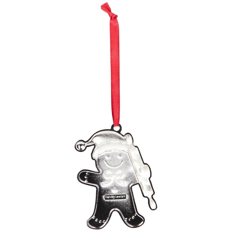 Gingerbread Man with Rolling Pin Christmas Ornament - 3"