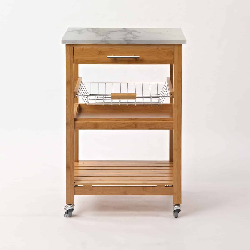 Aya Bamboo Kitchen Cart