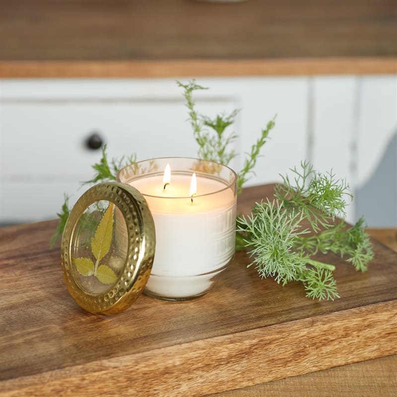 White Currant Soy Wax Christmas Candles - 4.25" - Set of 3
