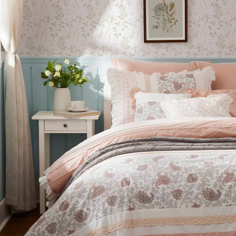 Madison Park Vanessa 9 Piece Cotton Percale Comforter Set