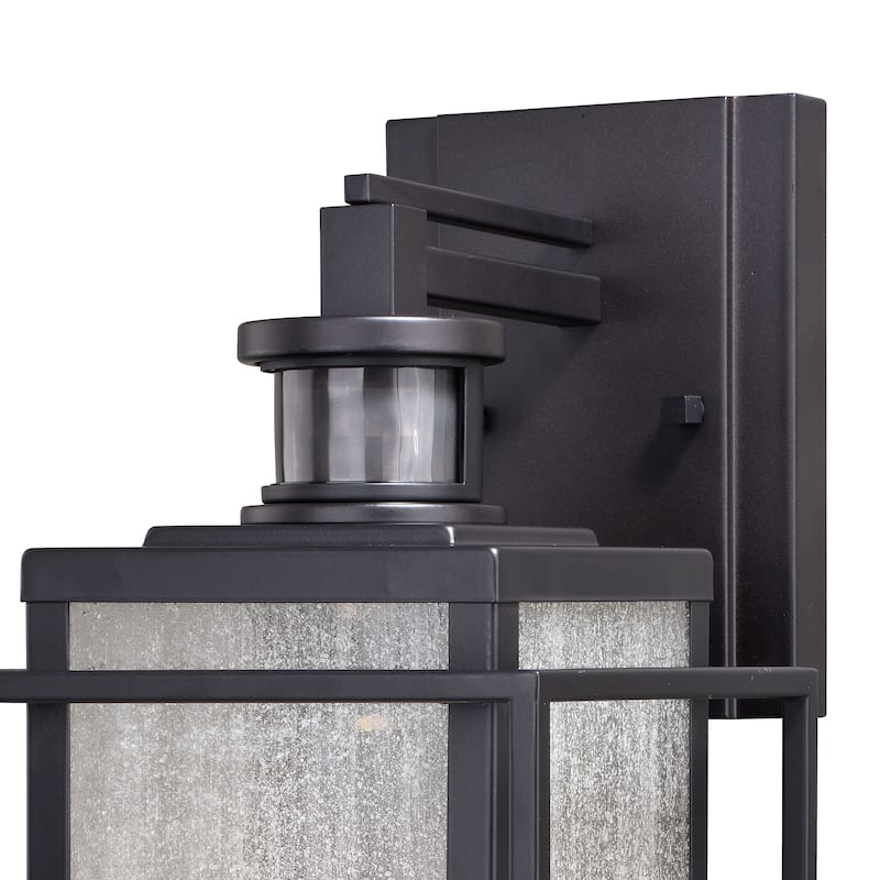 Hyde Bronze Motion Sensor Dusk to Dawn Outdoor Mission Wall Light