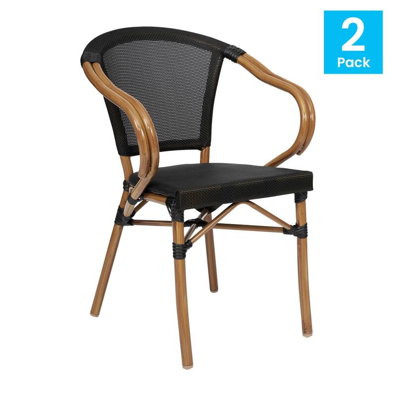 Stacking Bistro Chairs with Metal Frames