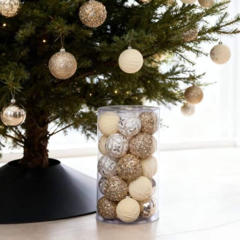 25PCS 2.36in Decorative Christmas Balls Ornaments for Xmas Tree Decor - N/A