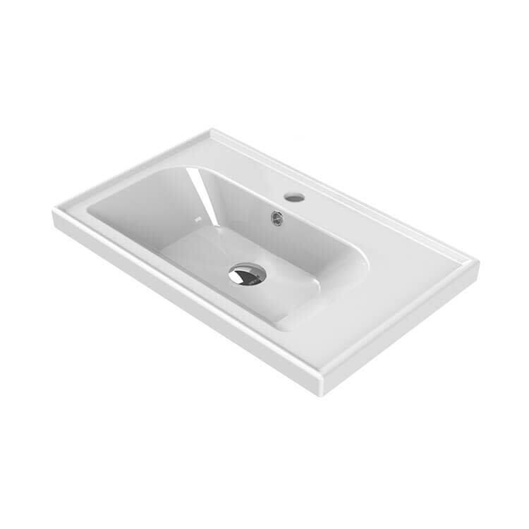 Nameeks CeraStyle 031100-U-One Hole Frame 27-5/8" Rectangular Ceramic