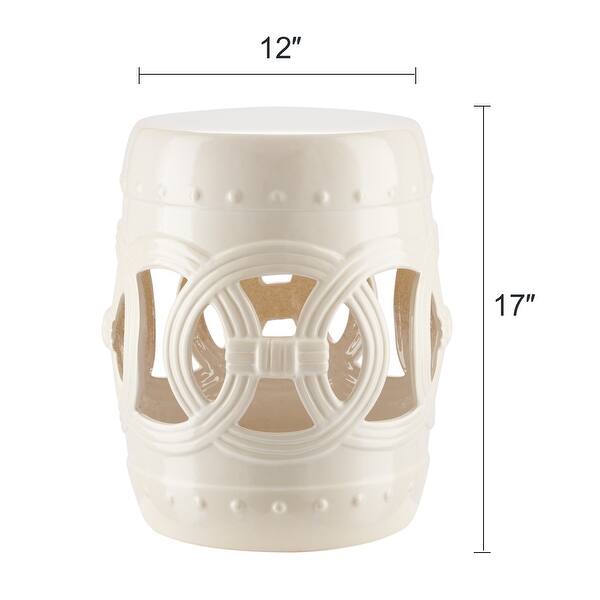 COZ 16inch Modern Ceramic Outdoor Garden Stool or Indoor Side Table Bed Bath & Beyond 33752437