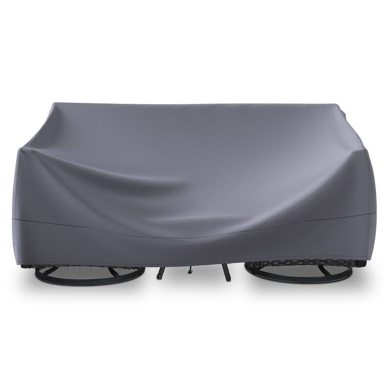 Meyreso 82.7 in. L x 34.3 in. W x 28 in. H (Back)/19.3 in. H (Front) Outdoor Patio Furniture Cover