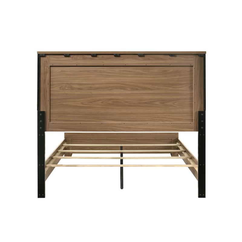 Furniture of America Nyess Modern Chestnut Brown 3-Piece Wood Bedroom Set
