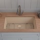 preview thumbnail 2 of 8, Lexicon Drop-In Quartz 32 Inch Single Bowl Kitchen Sink Kit - 32"x19"