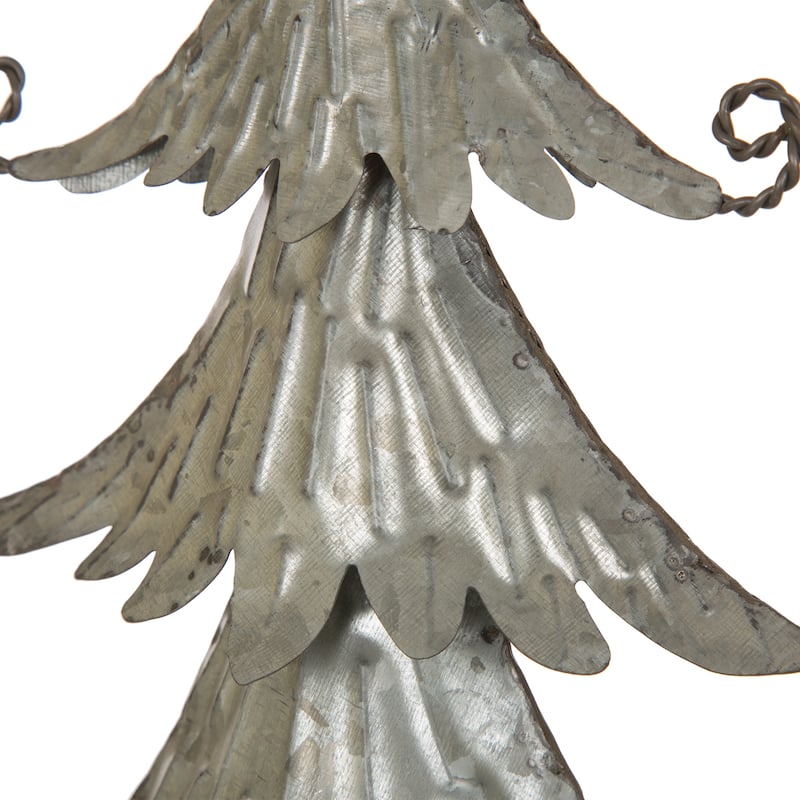 Glitzhome 20"H Galvanized Metal Table Tree