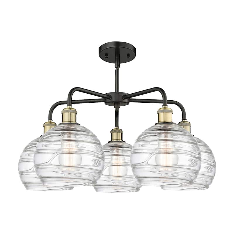 Innovations Lighting 516-5CR-16-26 Athens Deco Swirl Chandelier Athens