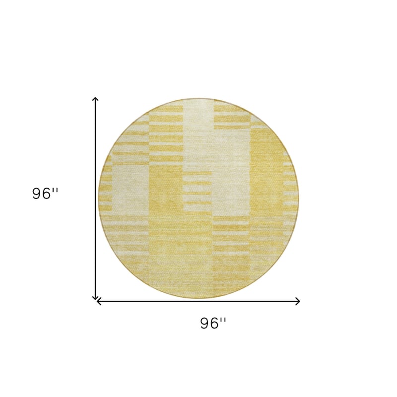 HomeRoots Striped Transitional Rectangle Outdoor Rug