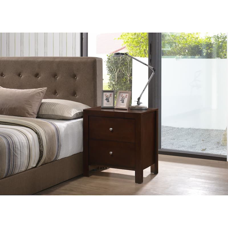 Burlington 2-drawer Wood Nightstand