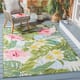 SAFAVIEH Barbados Zalja Tropical Indoor/ Outdoor Waterproof Patio Backyard Rug