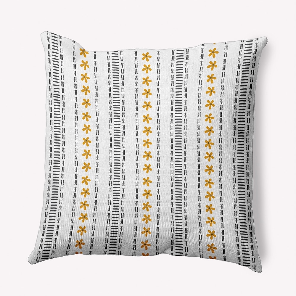 Dainty Stripes Indoor/Outdoor Throw Pillow