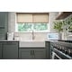 preview thumbnail 5 of 9, Parker Crisp White Fireclay 34" Single Bowl Quick-Fit Farmhouse Apron Workstation Kitchen Sink