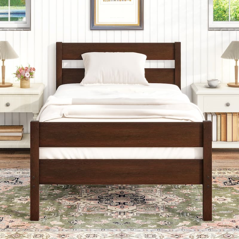 Bed with Headboard and Footboard
