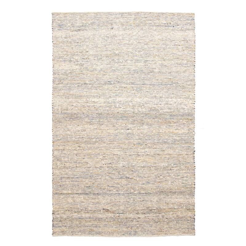 ECARPETGALLERY Braid weave Sienna Cream Wool Rug - 5'0 x 7'10