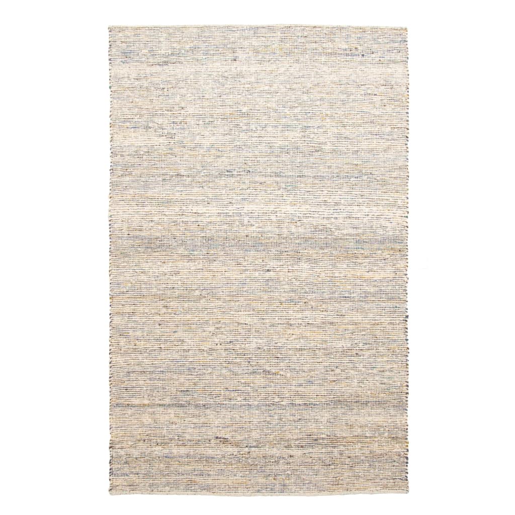 ECARPETGALLERY Braid weave Sienna Cream Wool Rug - 5'0 x 7'10