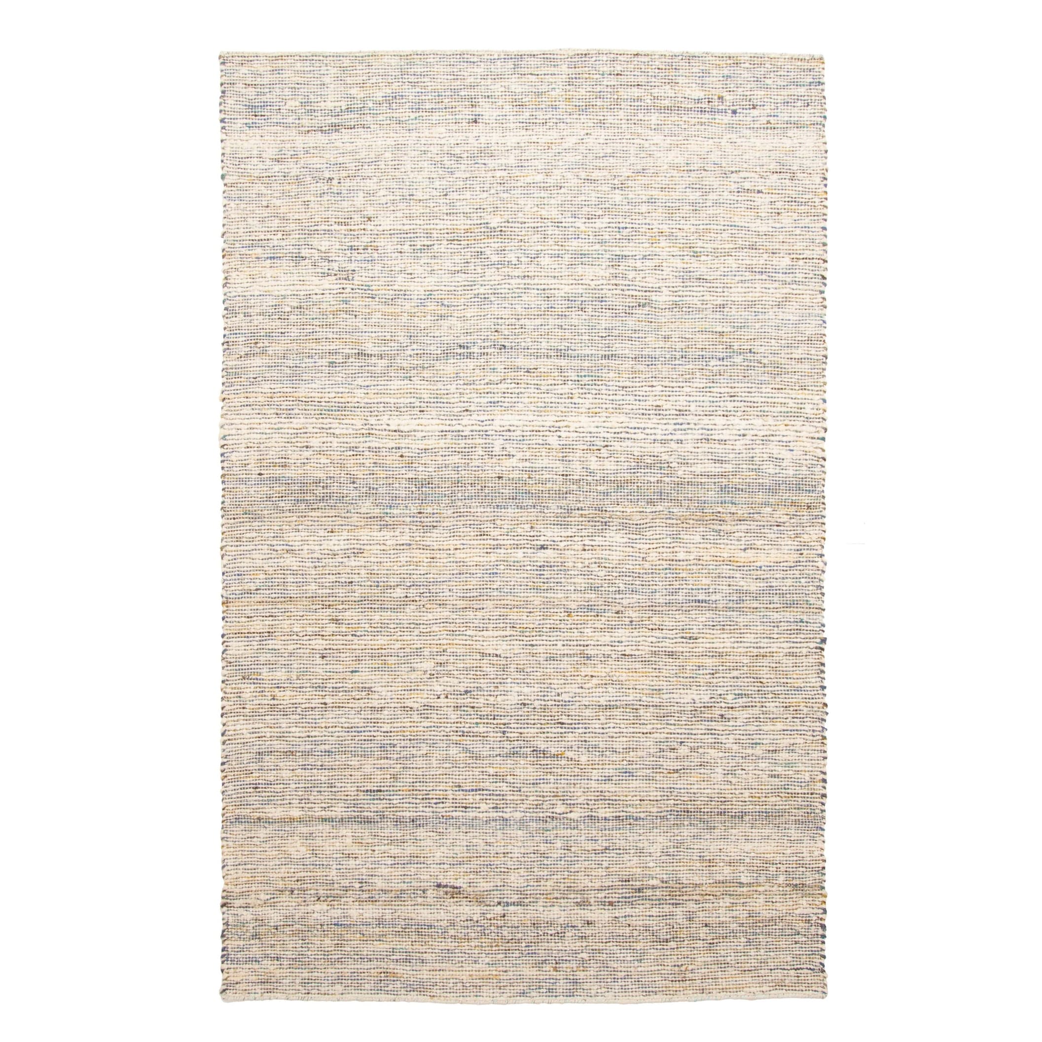 ECARPETGALLERY Braid weave Sienna Cream Wool Rug - 5'0 x 7'10