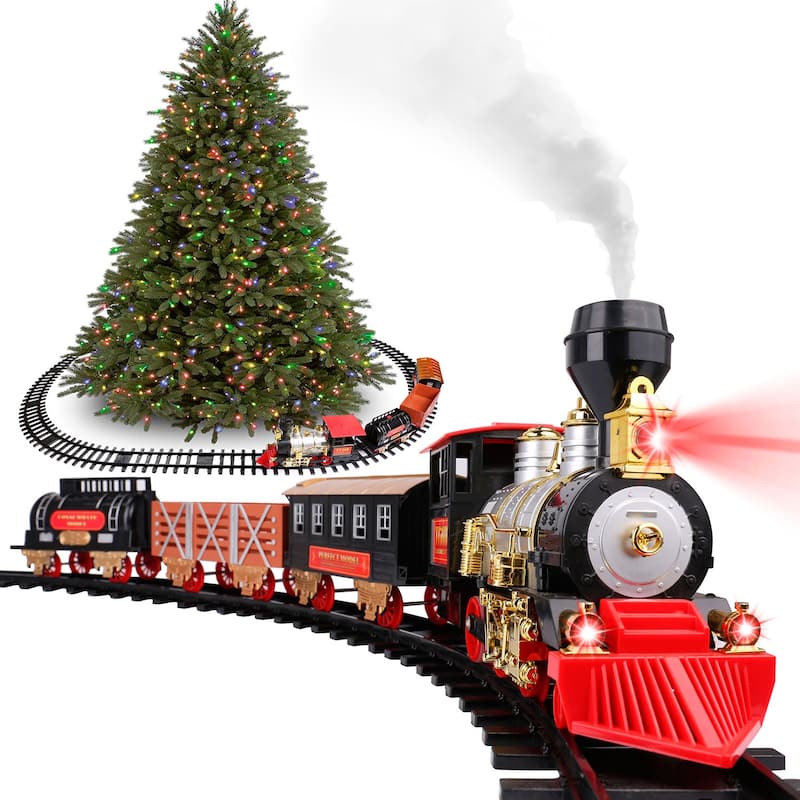 Classic Chirstmas Train Set with Lights