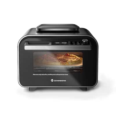 G.A. HomeFavor 1800W Electric Pizza Oven, 12" Multi-Function, Graphite