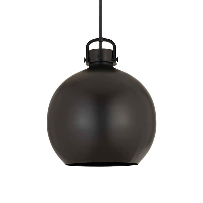 Innovations Lighting 410-1SL-23-18 Newton Sphere Pendant Newton Sphere - Matte Black / Matte Black