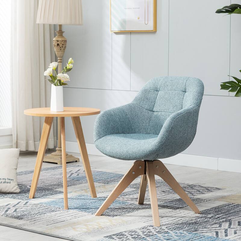 Modern Home Office Swivel Desk Chair Fabric Accent Chair