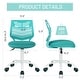 preview thumbnail 10 of 36, HomyLin Plastic Mesh Adjustable Armless Desk Chair with Rolling Wheels Kids Teen