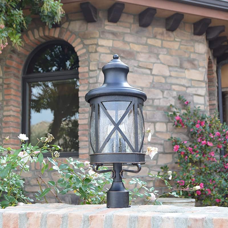 Lidia 3-Light Lantern Head - Black