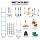 preview thumbnail 29 of 28, VEVOR Ninja Warrior Obstacle Course for Kids,Outdoor Playset Equipment,Backyard Toys Training Equipment Set with 12 Obstacles