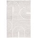 preview thumbnail 39 of 38, SAFAVIEH Audrey Sashka Mid-Century Modern Rug 4' x 6' - Ivory/Grey - Rectangle