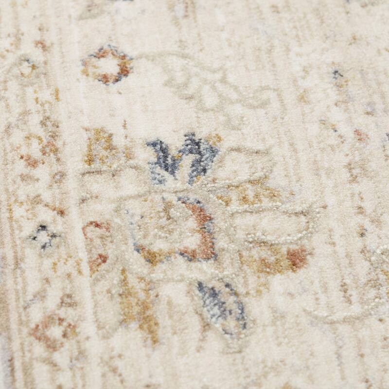 Alora Decor Poppy Persian Natural Polyester/Polypropylene Area Rug