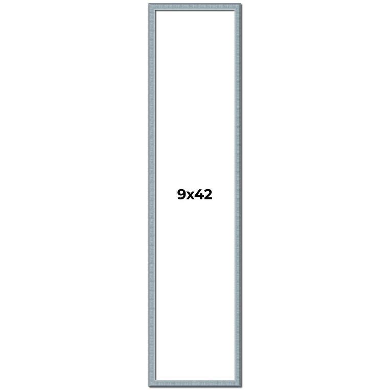 9x42 Frame Rustic Sky Blue Solid Wood Picture Frame | 0.75 Inch