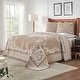 preview thumbnail 14 of 30, Cotton Blend Oversized Vintage Medallion Bedspread Set by Superior Taupe - Full