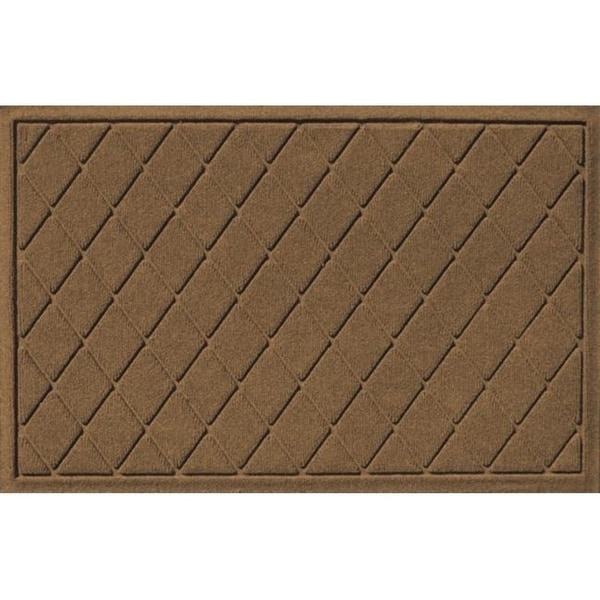20377520023 Water Guard Argyle Mat in Dark Brown - 2 ft. x 3 ft.