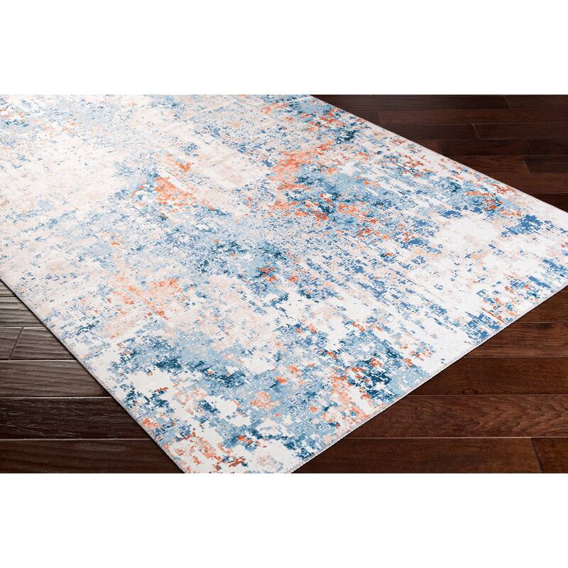Haile Industrial Abstract Area Rug