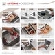 preview thumbnail 9 of 12, STYLISH Undermount 28" Double-Bowl Stainless Steel Kitchen Sink S-300XG - 28" x 18" x 10"