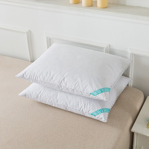 Waverly Antimicrobial Feather Pillow (Set of 2) - White