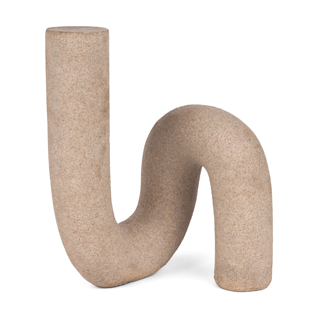 Kailyn Resin Textured Concrete Gray / Sandstone Decorative Object