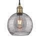 Option Black Antique Brass / Light Smoke Deco Swirl