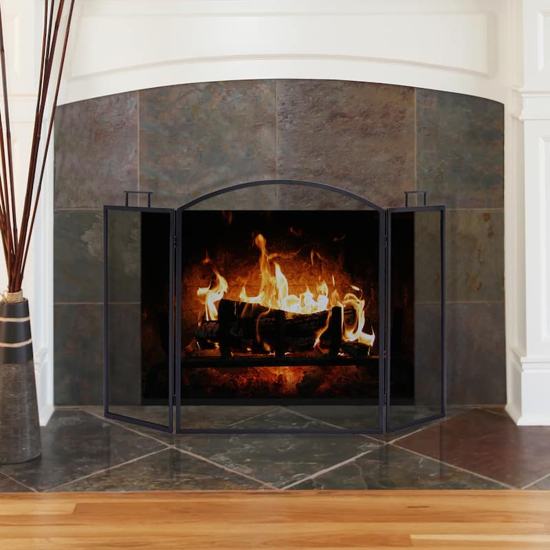 Pleasant Hearth Classic Steel Fireplace Screen