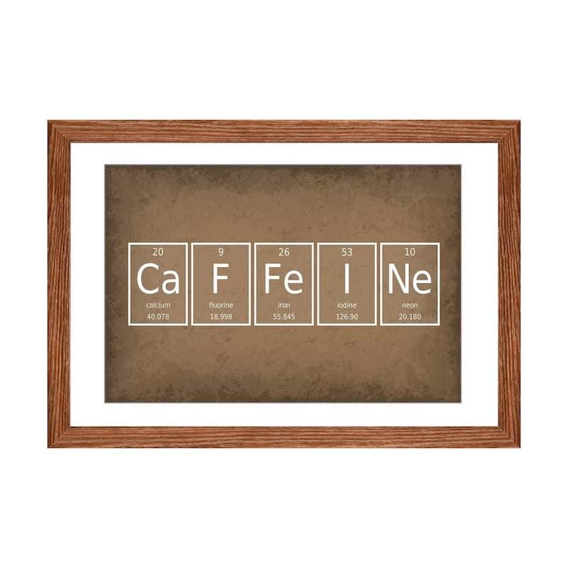 iCanvas "Caffeine" by GetYourNerdOn - Walnut - 16x24x1