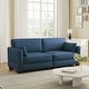 preview thumbnail 4 of 147, Corduroy Upholstered Modular Sectional Sofa for Living Room NAVY 2-PIECE