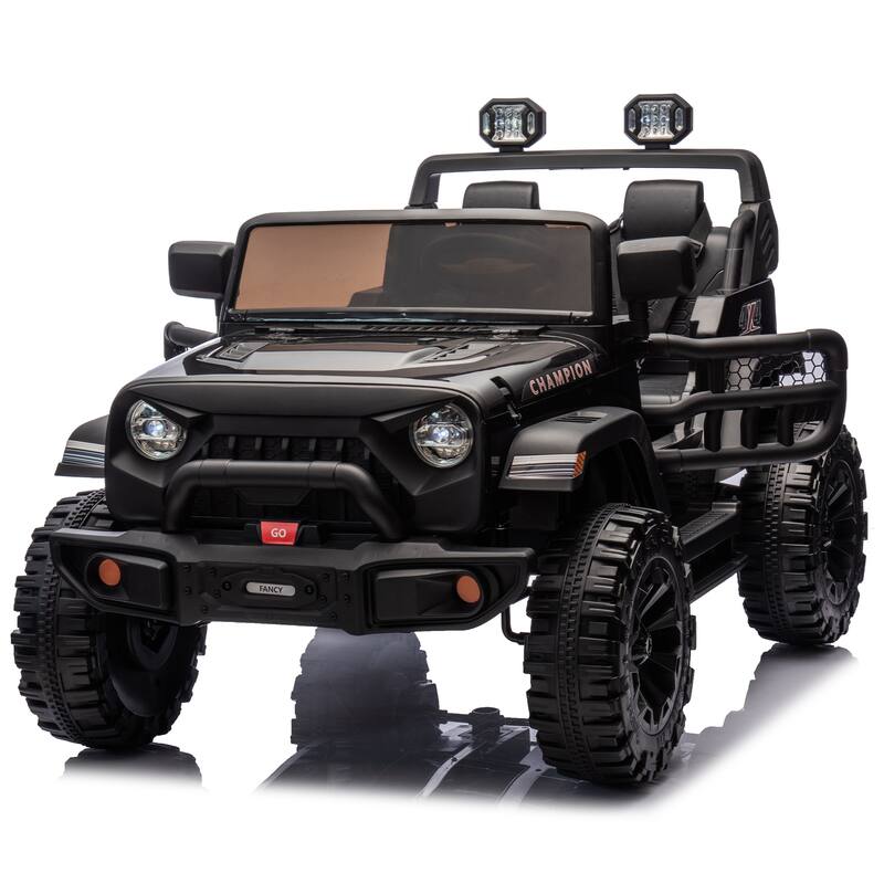 24V Two-Seater Kids Ride On Electric Car W/Parents Control,400w Motor,Provide A Speed Of 1.86-4.35mph For Kids Of 3+
