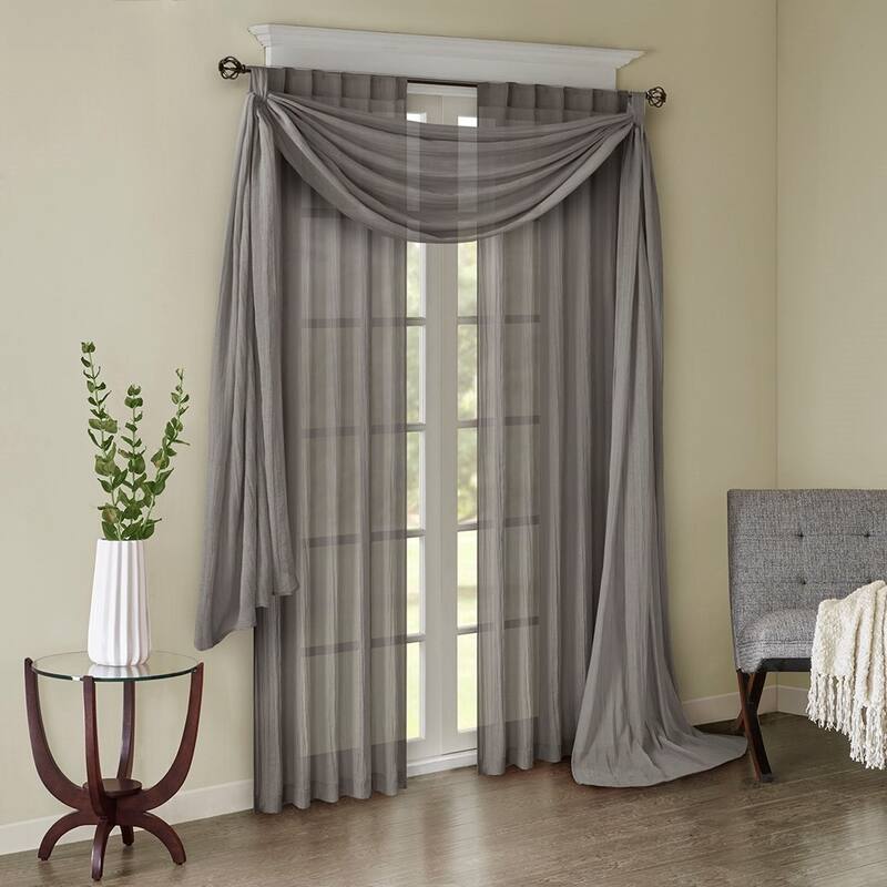 Solid Crushed Curtain Panel