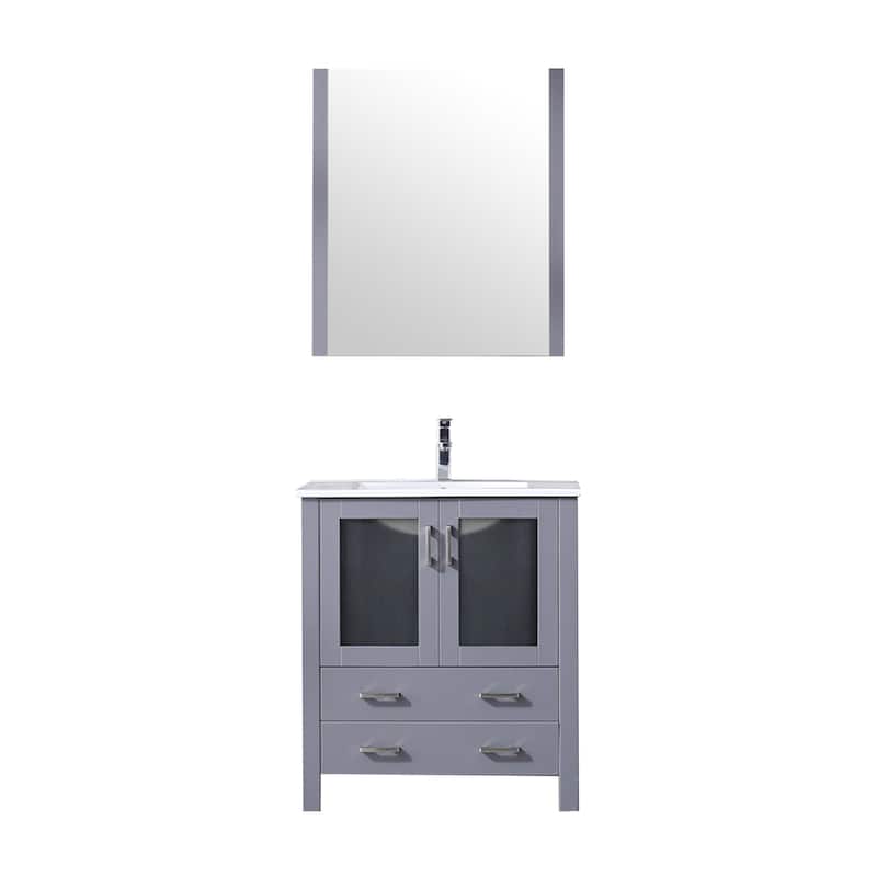 Lexora Volez 30 inch single Bathroom Vanity Complete Set With Faucet