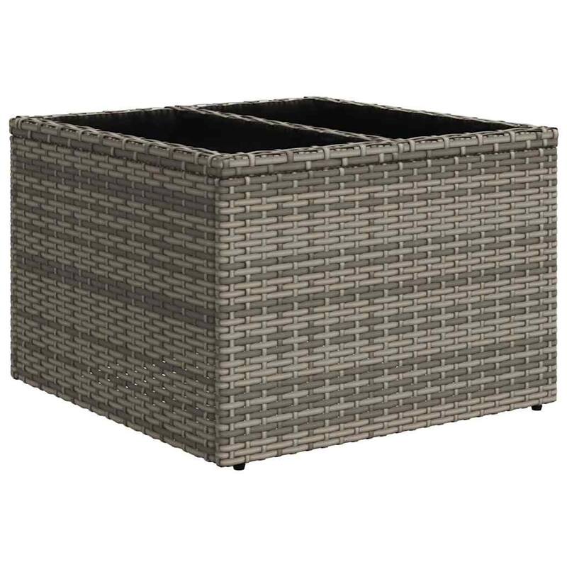 vidaXL 10 Piece Patio Sofa Set with Cushions Poly Rattan (US only) - 21.7x14.6x21.7