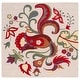 preview thumbnail 18 of 32, SAFAVIEH Handmade Blossom Rust Wool Rug 6' Square - Beige/Multi - Square